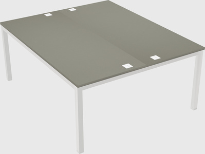 Shared rectangular desk
