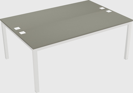 Shared rectangular desk