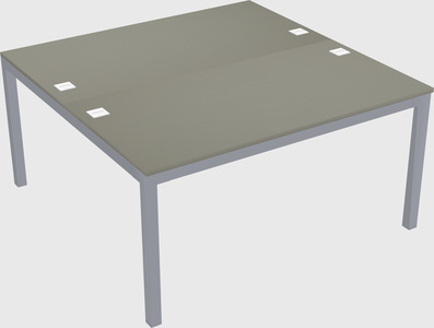 Shared rectangular desk