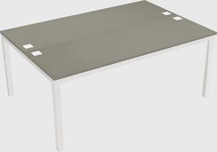 Shared rectangular desk