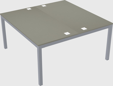 Shared rectangular desk