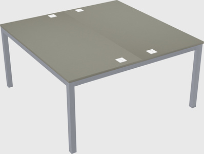 Shared rectangular desk