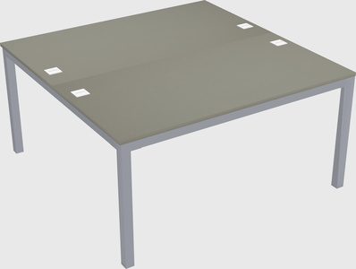 Shared rectangular desk