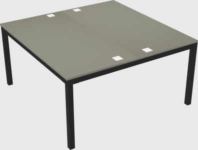 Shared rectangular desk