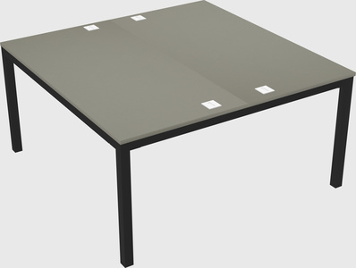 Shared rectangular desk