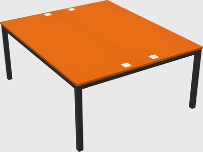 Shared rectangular desk