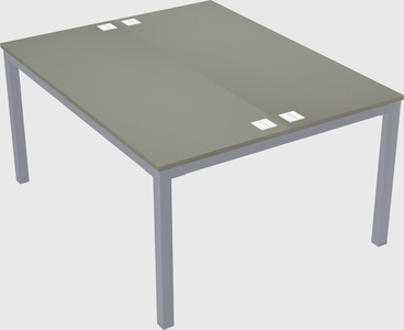 Shared rectangular desk