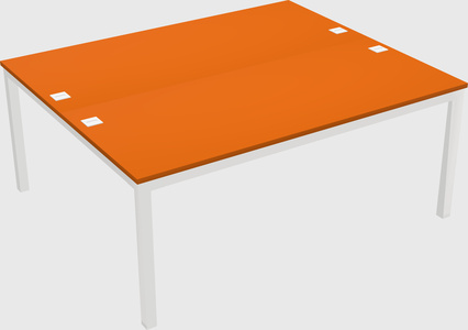 Shared rectangular desk