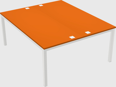 Shared rectangular desk