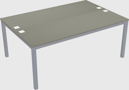 Shared rectangular desk