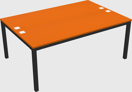 Shared rectangular desk