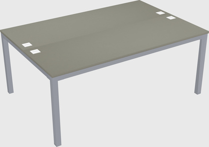 Shared rectangular desk