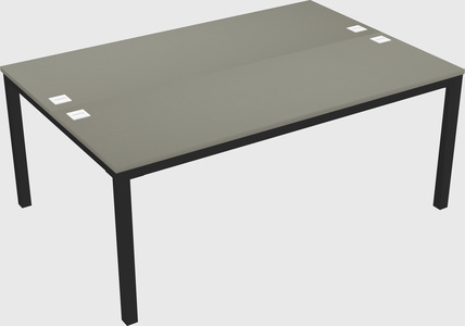 Shared rectangular desk