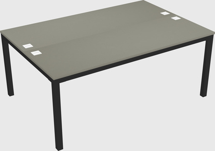 Shared rectangular desk