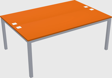 Shared rectangular desk