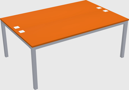Shared rectangular desk