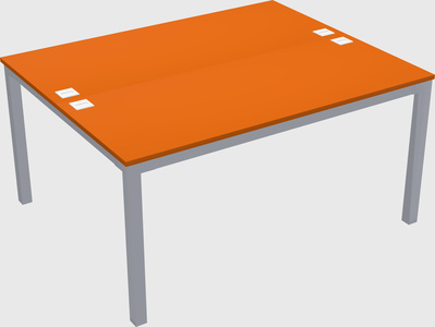 Shared rectangular desk