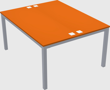 Shared rectangular desk