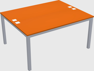 Shared rectangular desk