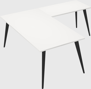 Modern l-shaped office desk