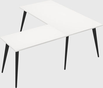 Modern l-shaped office desk