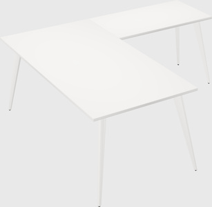 Modern l-shaped office desk