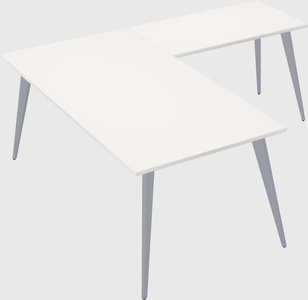 Modern l-shaped office desk