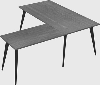 Modern l-shaped office desk