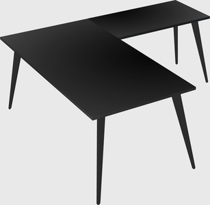 Modern l-shaped office desk