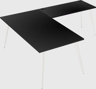 Modern l-shaped office desk