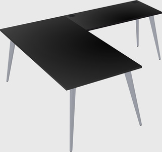 Modern l-shaped office desk