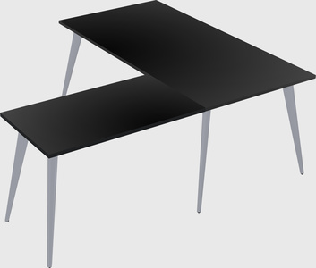 Modern l-shaped office desk