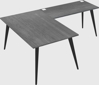 Modern l-shaped office desk