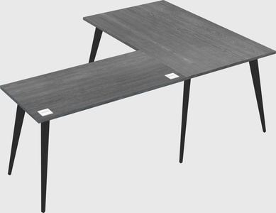 Modern l-shaped office desk