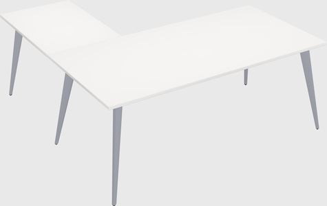 Modern l-shaped office desk