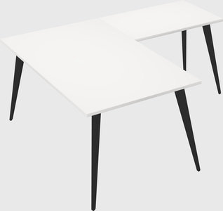 Modern l-shaped office desk