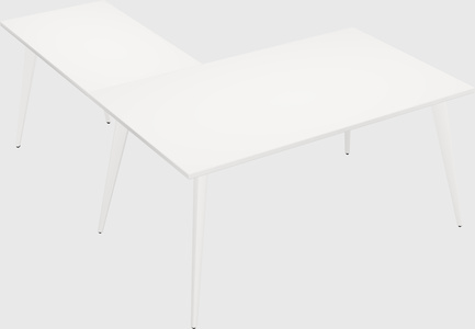 Modern l-shaped office desk