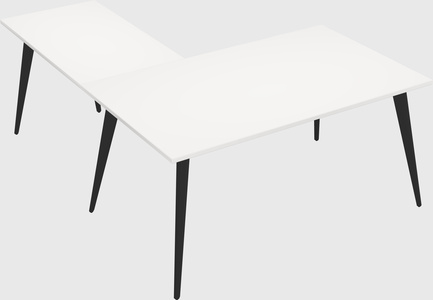 Modern l-shaped office desk