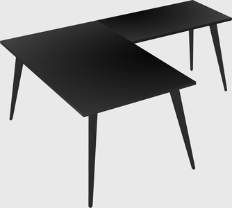 Modern l-shaped office desk