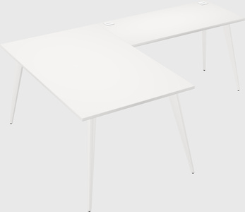 Modern l-shaped office desk