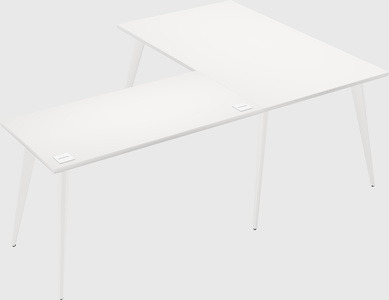 Modern l-shaped office desk
