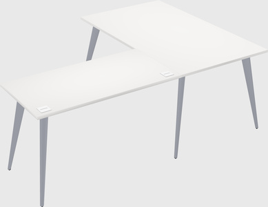 Modern l-shaped office desk