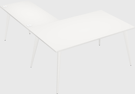 Modern l-shaped office desk