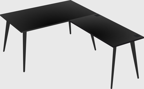 Modern L-shaped Office Desk