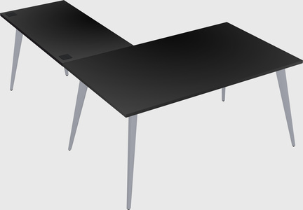Modern l-shaped office desk