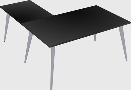 Modern l-shaped office desk