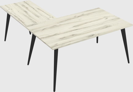Modern l-shaped office desk