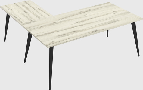 Modern l-shaped office desk