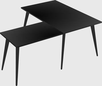 Modern l-shaped office desk