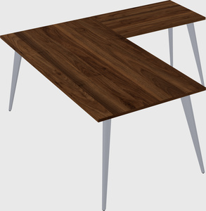 Modern l-shaped office desk